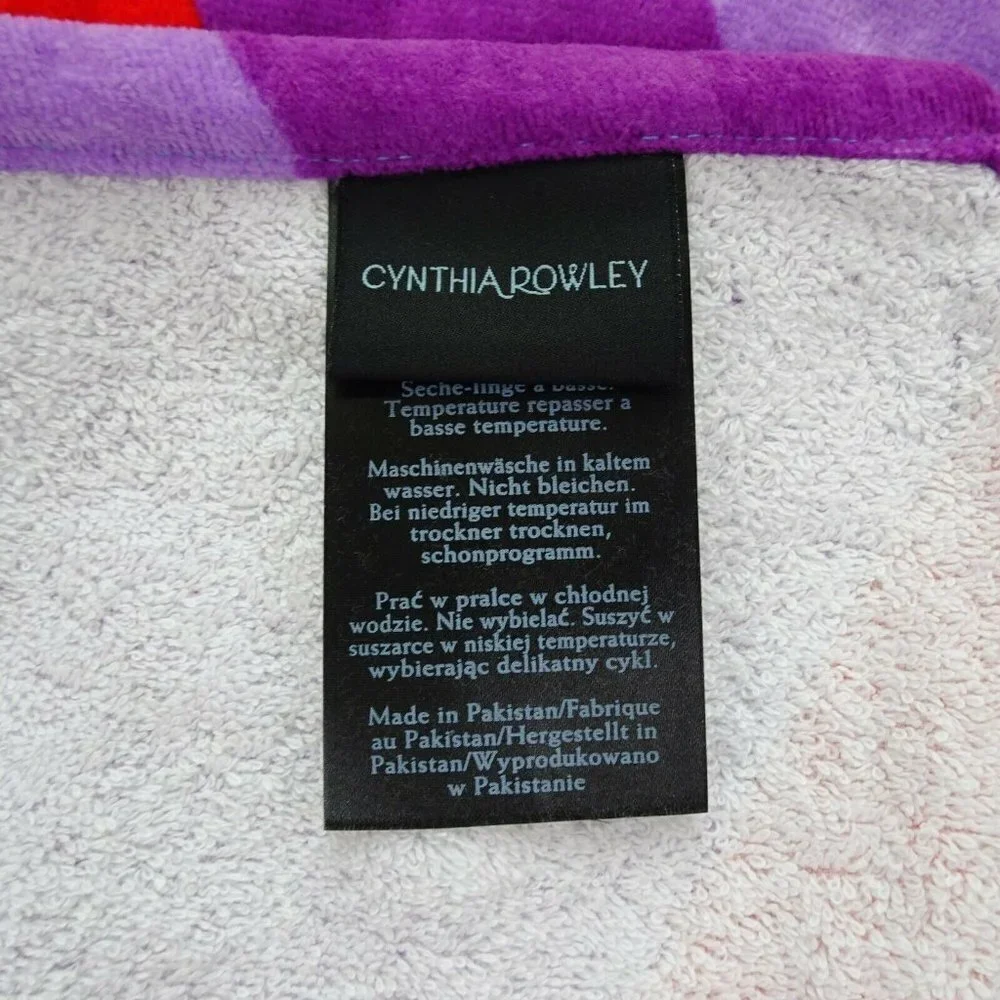 Cynthia Rowley PRIDE Beach Towel 36x70 Rainbow 🌈Oversized Summer NWT